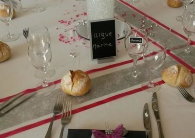 Organisation de mariage a St Vulbas - tables